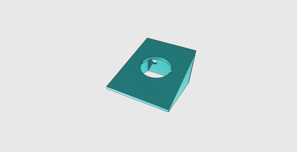 Rocker Switch Mounting Bracket (Circle)